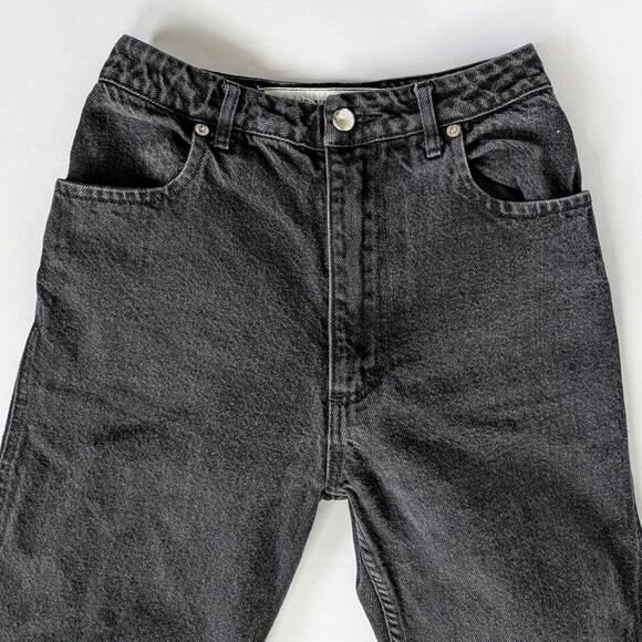 Eckhaus Latta Jeans Women's 26 Charcoal Black High Rise 100% Cotton Ankle - Picture 5 of 10